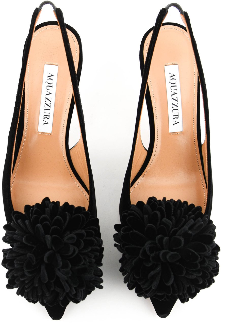 Aquazzura Couturier Sling 65 Pump Black Zwart