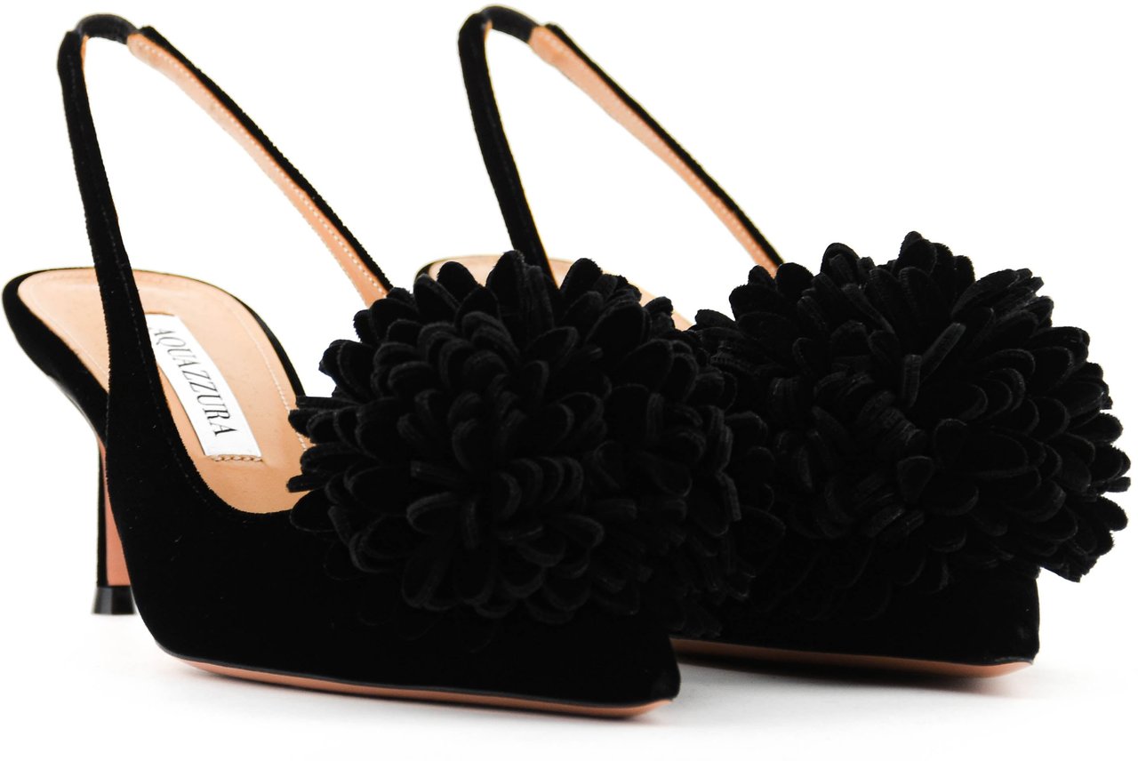 Aquazzura Couturier Sling 65 Pump Black Zwart