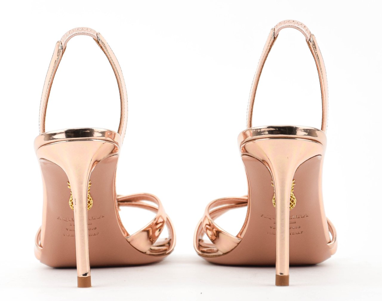 Aquazzura Tati Sandal 85 Rose Divers