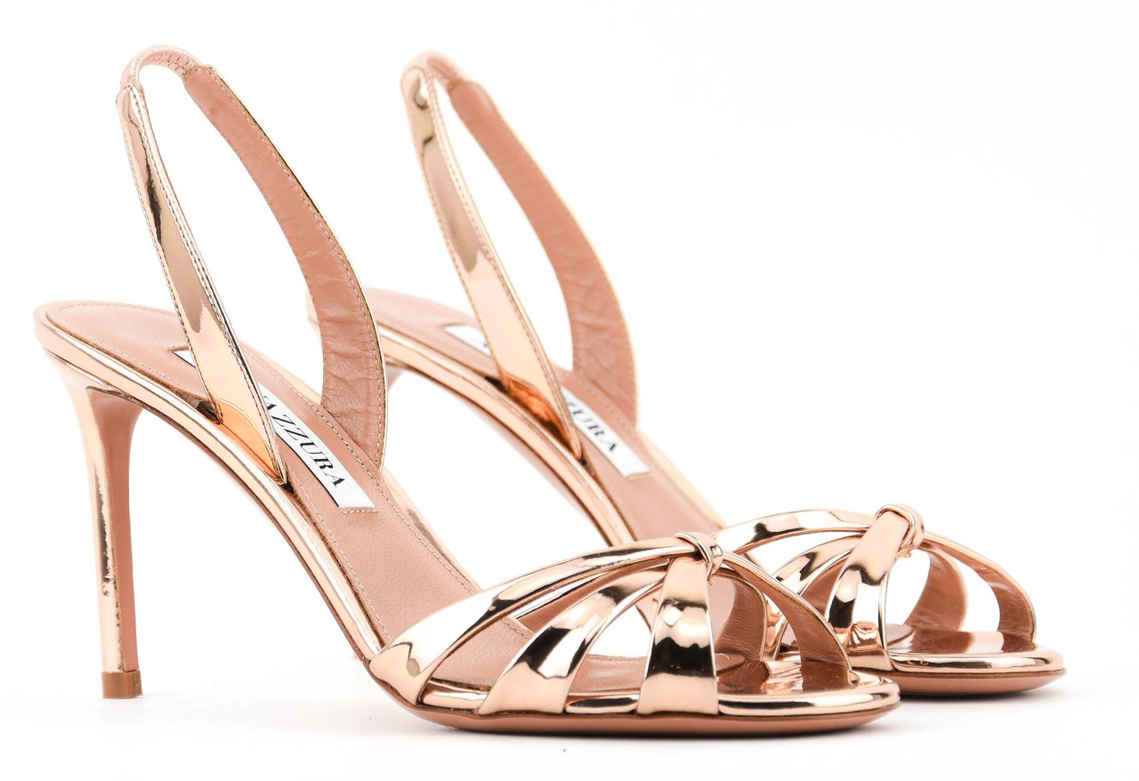 Aquazzura Tati Sandal 85 Rose Divers