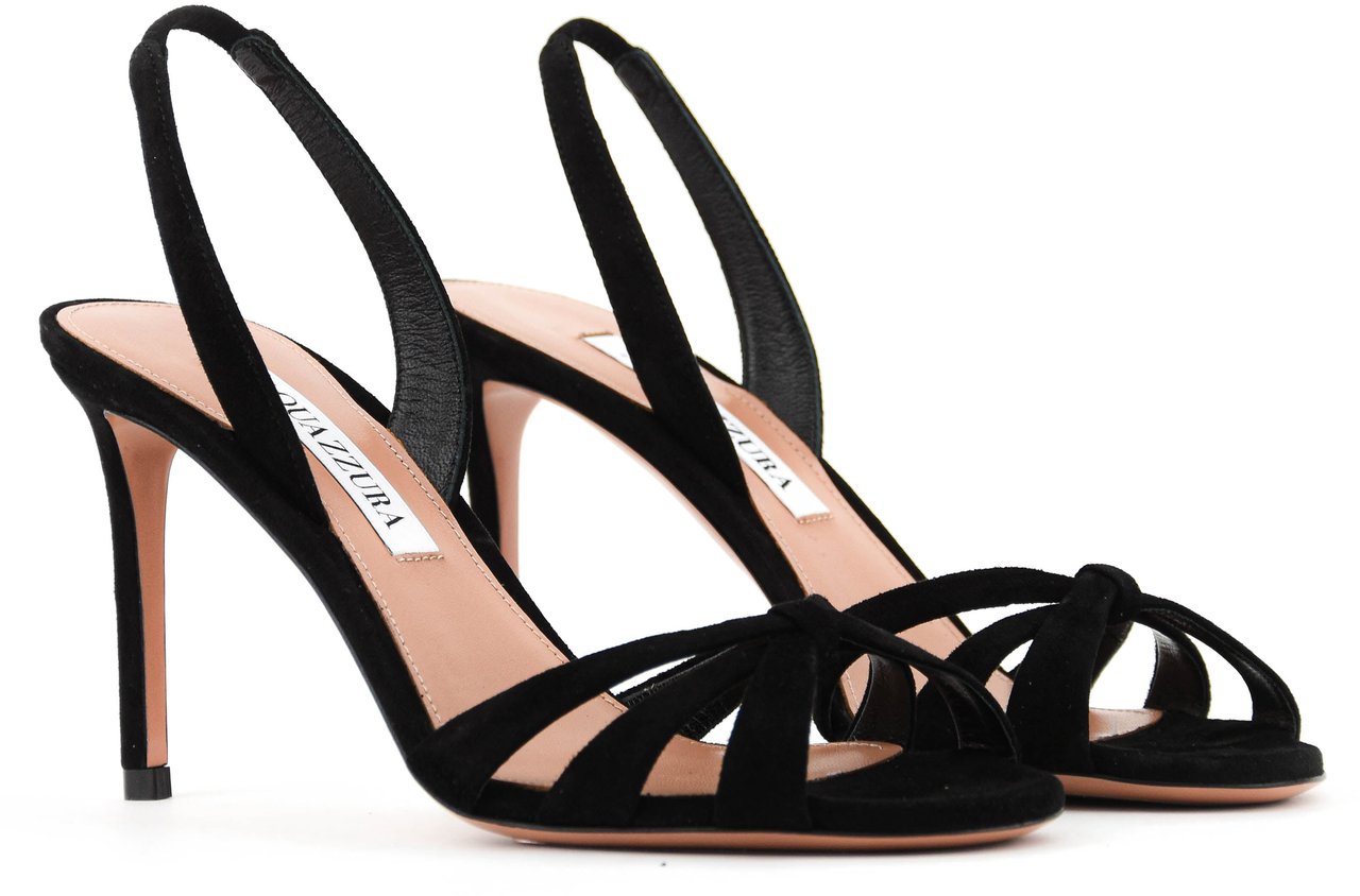 Aquazzura Tati Sandal 85 Black Zwart