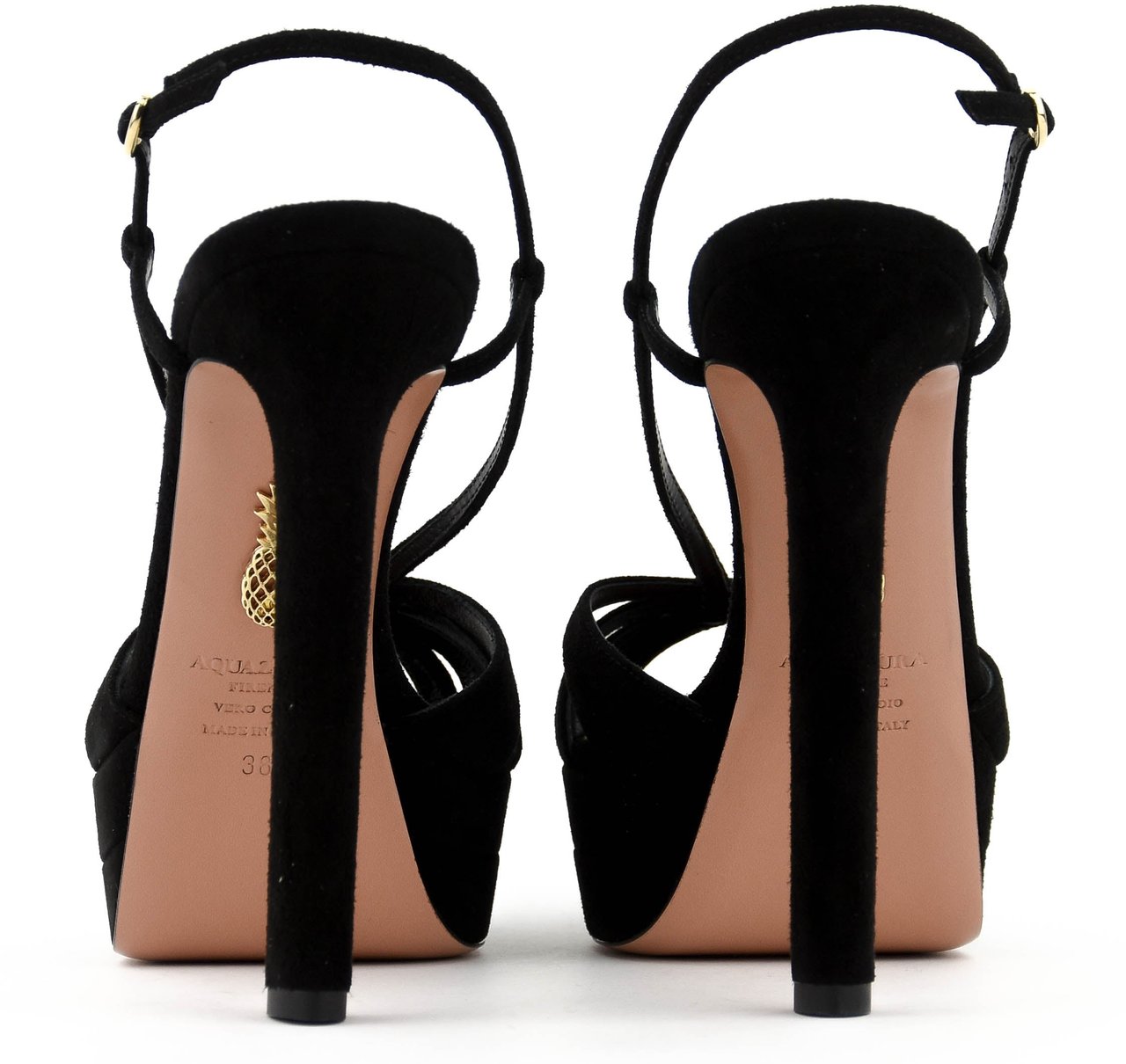 Aquazzura Aimee Sandal Platform 130 Black Zwart