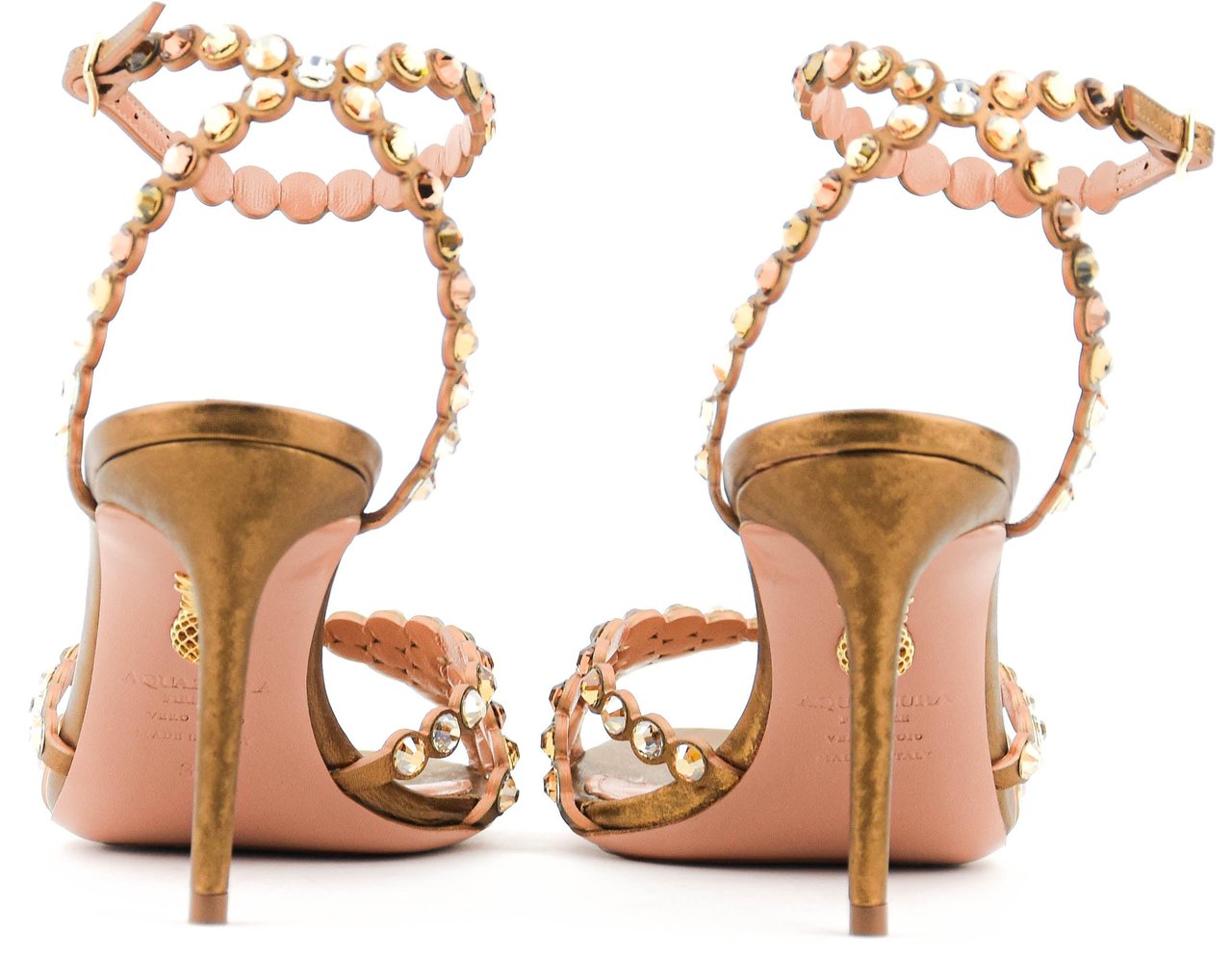 Aquazzura Tequila Sandal 85 Bronze Divers