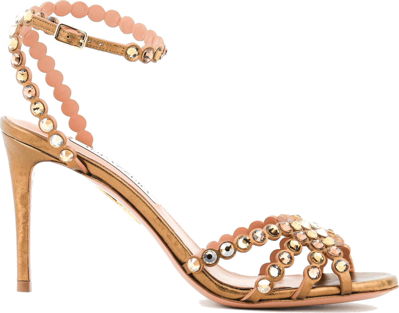 Aquazzura Tequila Sandal 85 Bronze Divers