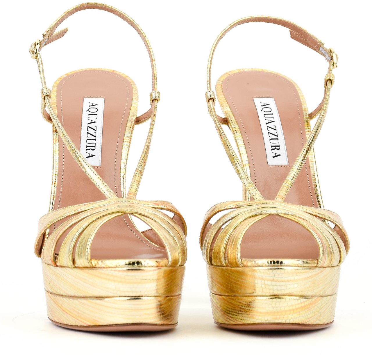 Aquazzura Aimee Sandal 130 Gold Goud
