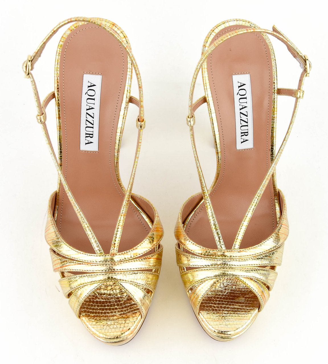 Aquazzura Aimee Sandal 130 Gold Goud