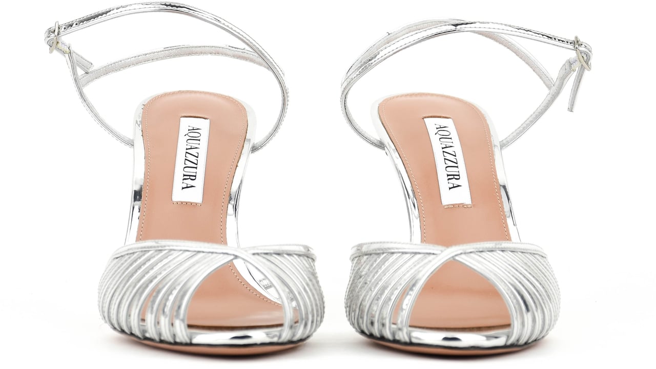 Aquazzura Hold Me Sandal Silver Zilver