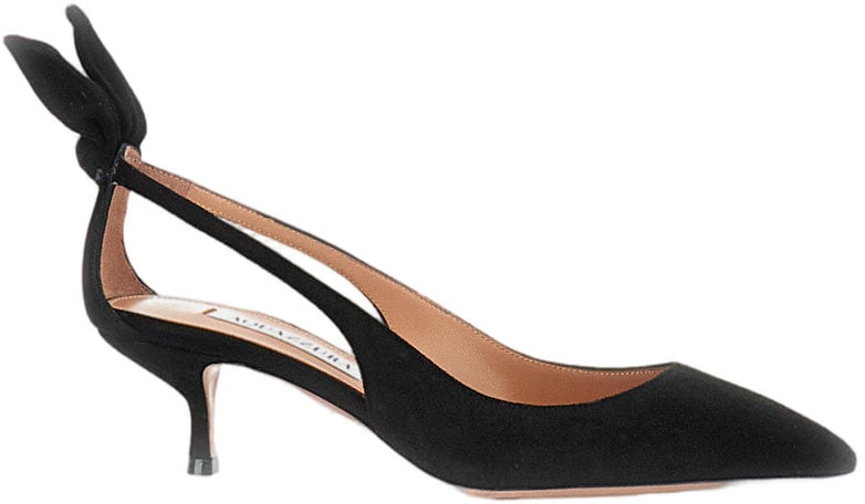 Aquazzura Bow Tie Pointed Pumps Neutraal