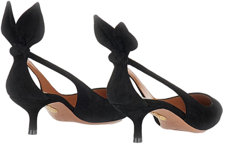 Aquazzura Bow Tie Pointed Pumps Neutraal