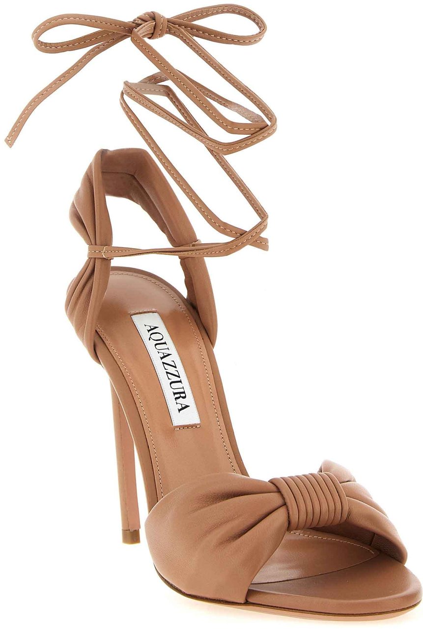 Aquazzura Multicolor Lamb Leather Stiletto Heel Sandals Divers