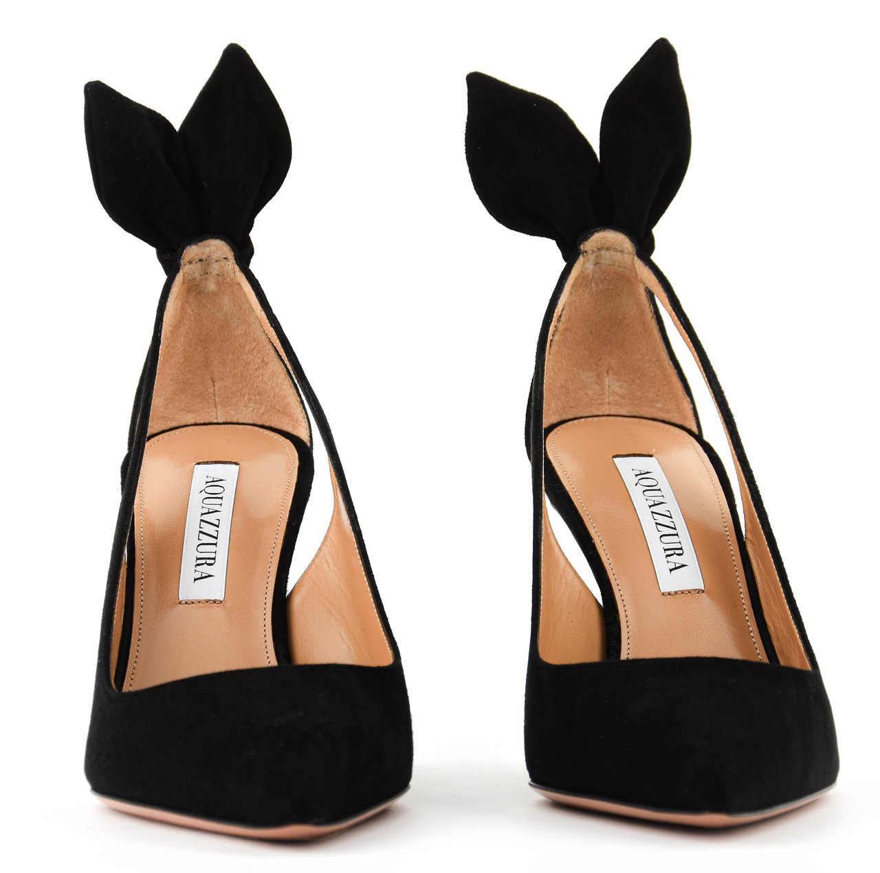 Aquazzura Bowtie Pump Black 85 Zwart