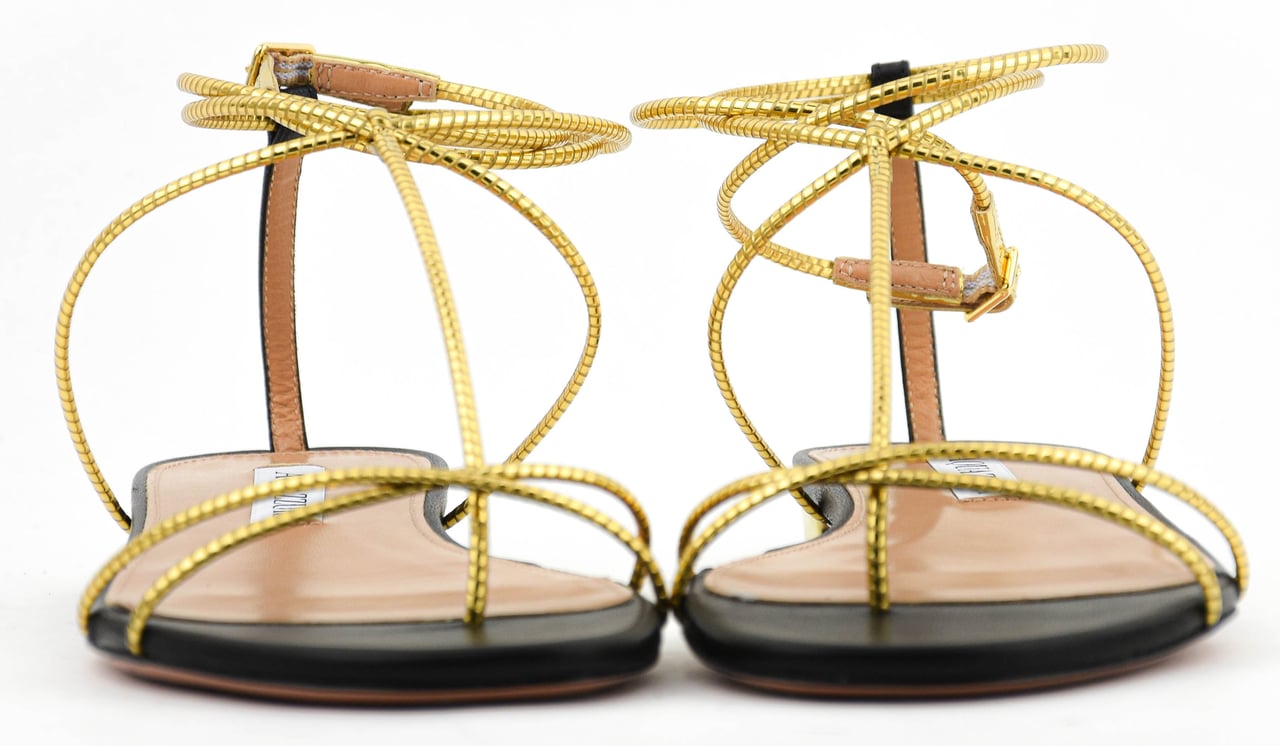 Aquazzura Roman Romance Sandal Gold Goud