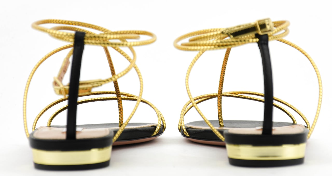Aquazzura Roman Romance Sandal Gold Goud