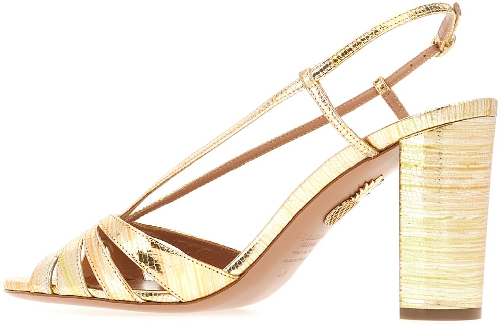 Aquazzura Aquazzura Gold nappa leather AimÃ¨e sandals Metallic