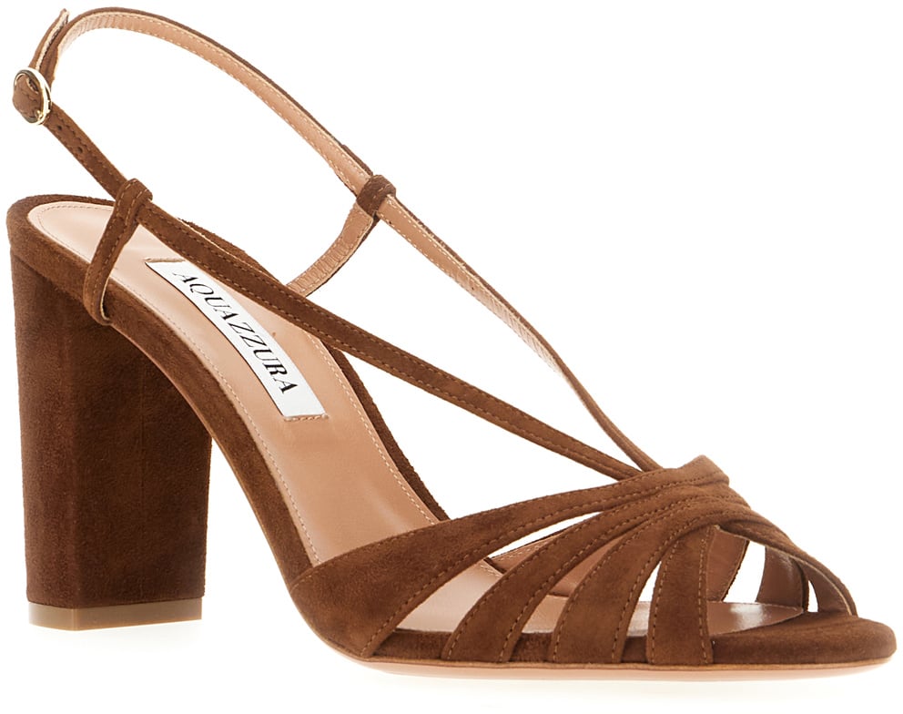 Aquazzura Aquazzura Brown suede AimÃ¨e sandals Bruin
