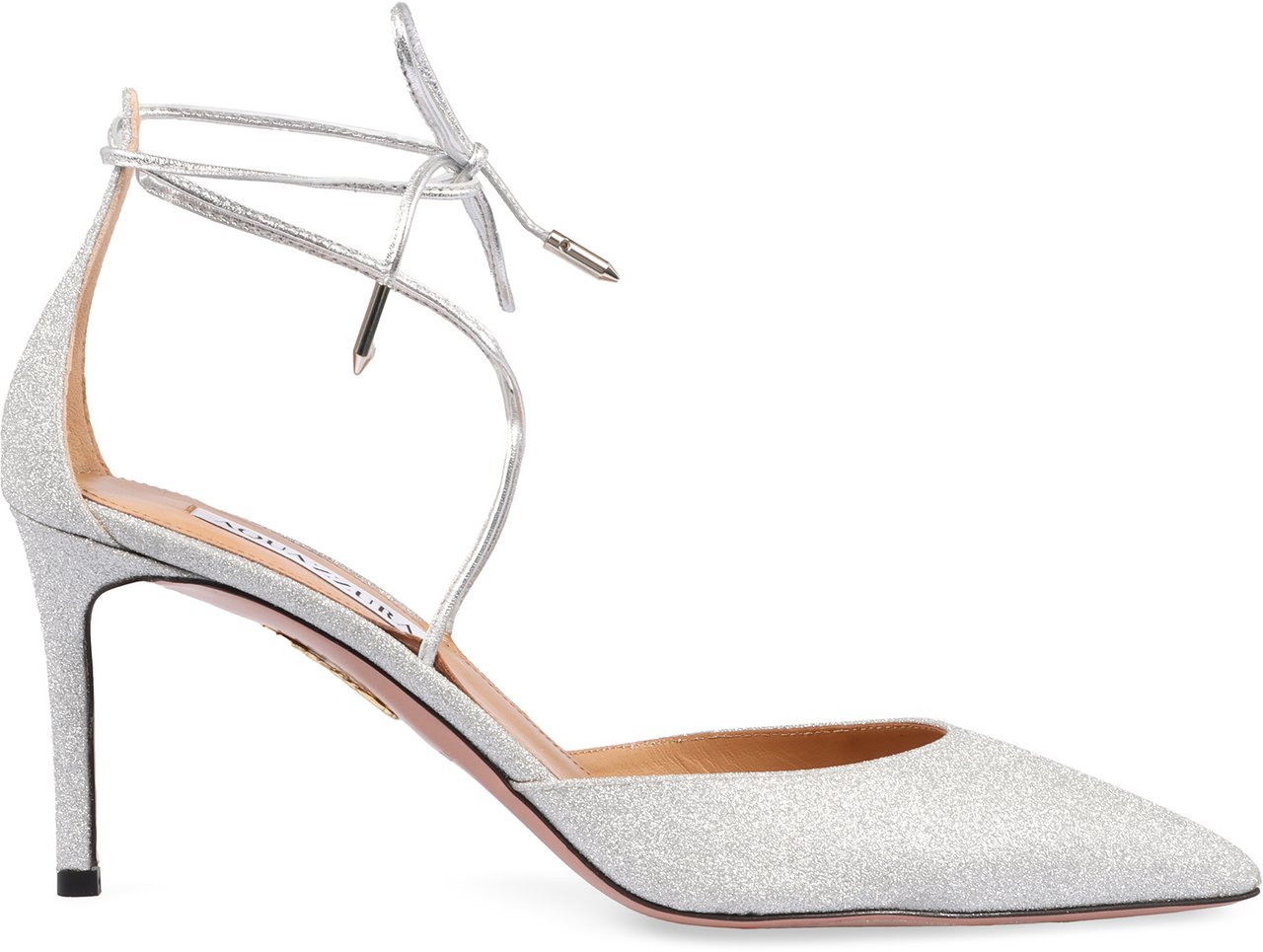 Aquazzura Cherry pointy-toe pumps Zilver