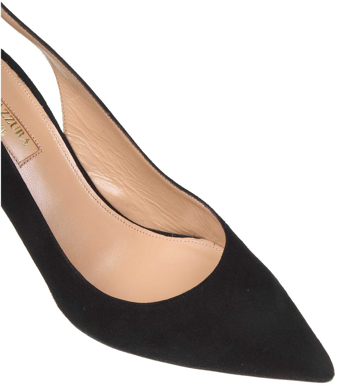 Aquazzura Aquazzura bow tie pump 85 in black suede Zwart