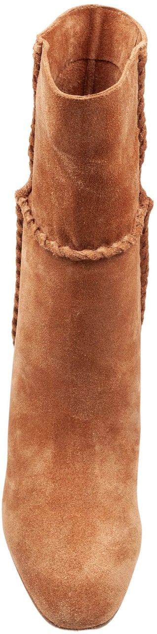 Aquazzura Aquazzura indy 85 suede ankle boot in camel Bruin