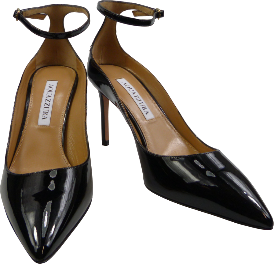 Aquazzura Decolleté Nero Lucido Zwart