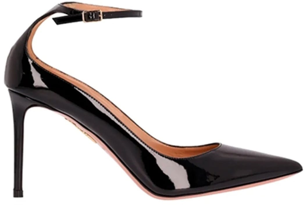 Aquazzura Aquazzura ''love Affair 85 Leather Pumps Zwart