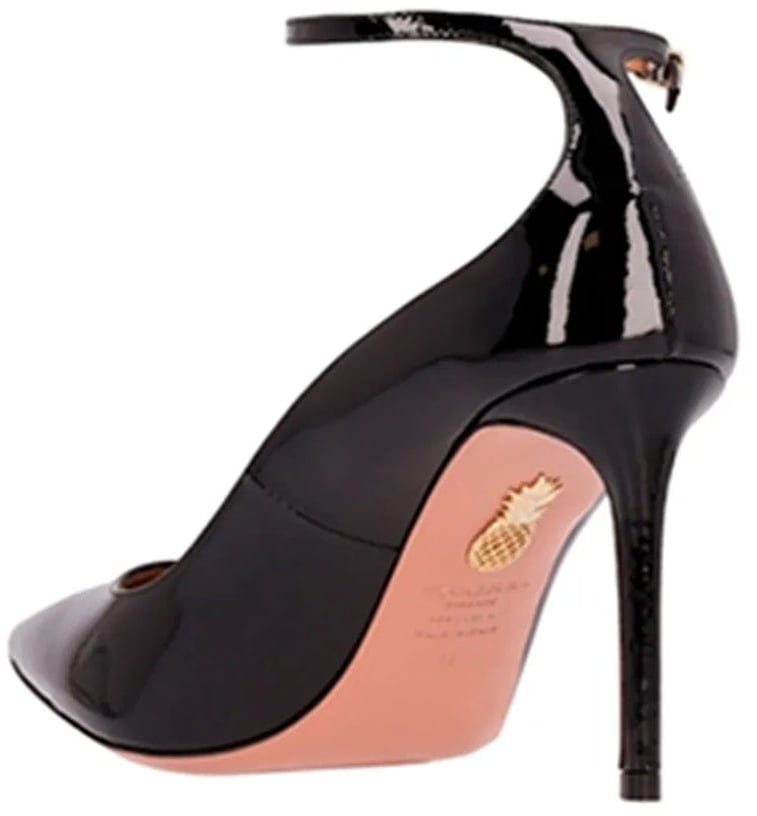 Aquazzura Aquazzura ''love Affair 85 Leather Pumps Zwart