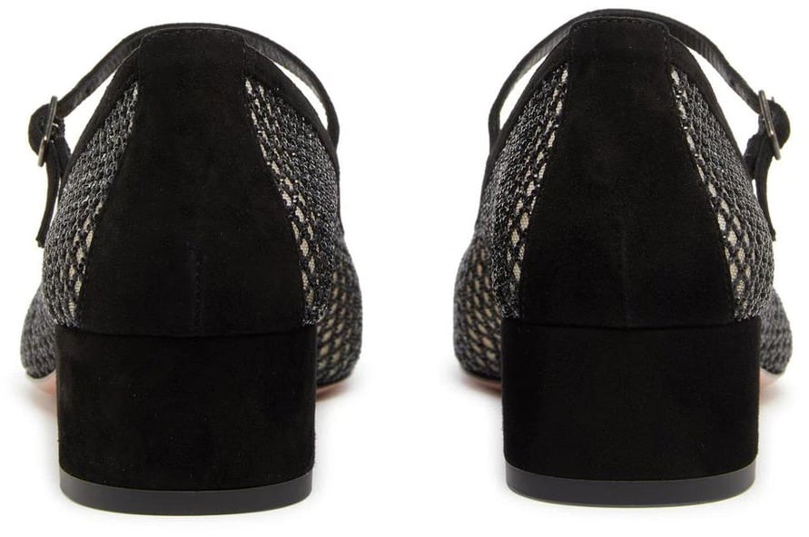 Aquazzura Aquazzura Mayor Crystals Mesh Pumps 35 Zwart