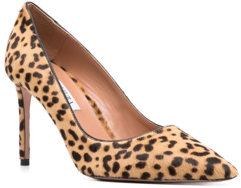 Aquazzura With Heel Leopard Beige
