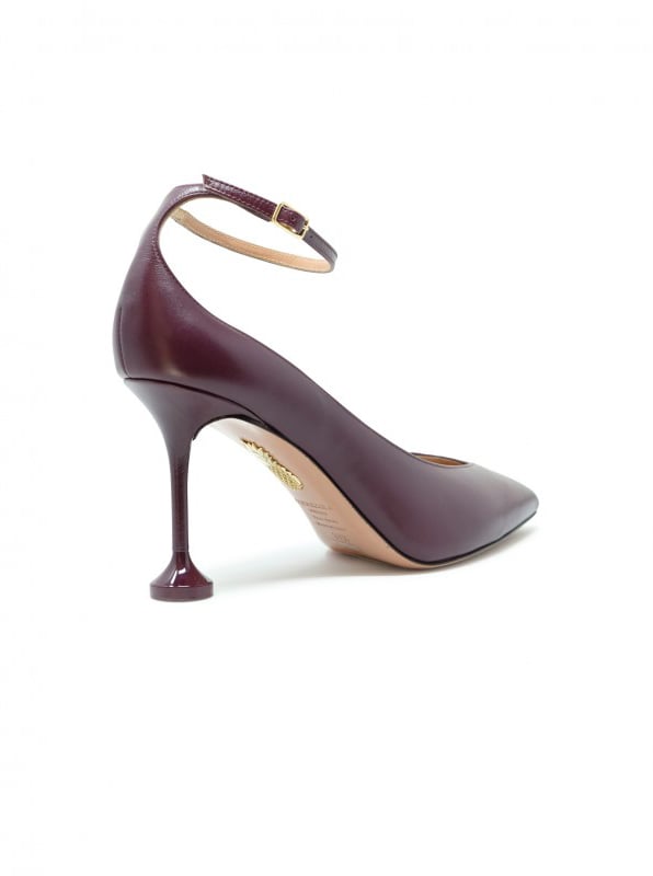 Aquazzura AQUAZZURA SROMIDP0-NSI-BKR BLACKBERRY LEATHER STRONG PUMP 85 Rood