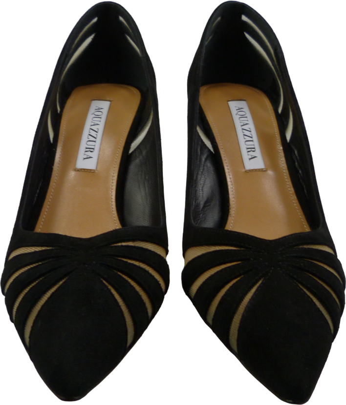 Aquazzura Decolleté Nero in Suede Zwart