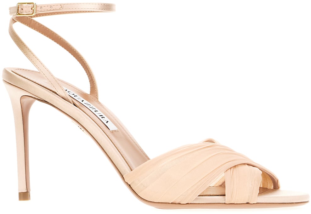 Aquazzura Aquazzura Skin pink satin pumps Roze