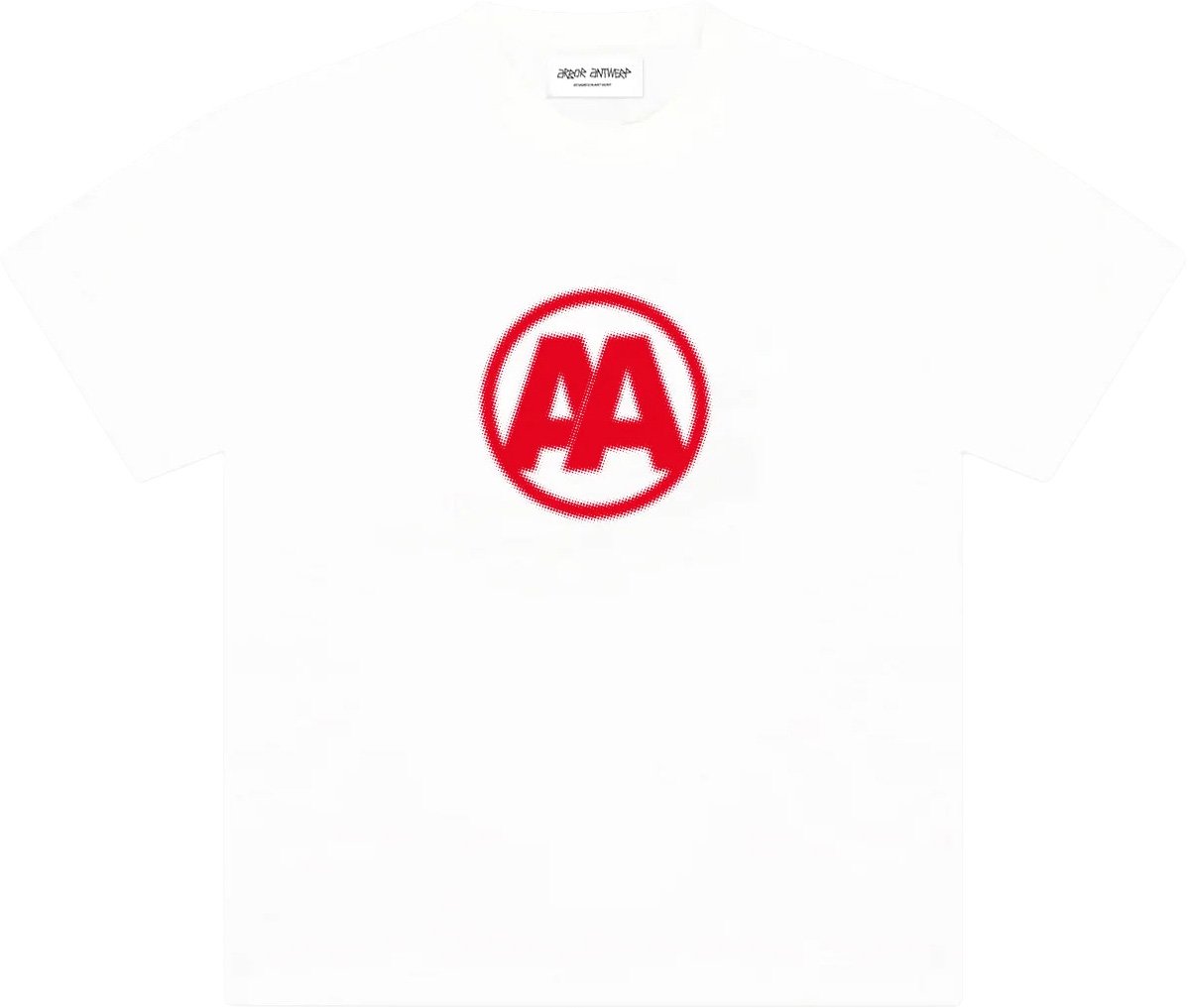 Arbor antwerp - AA halftone logo t-shirt - Red Rood