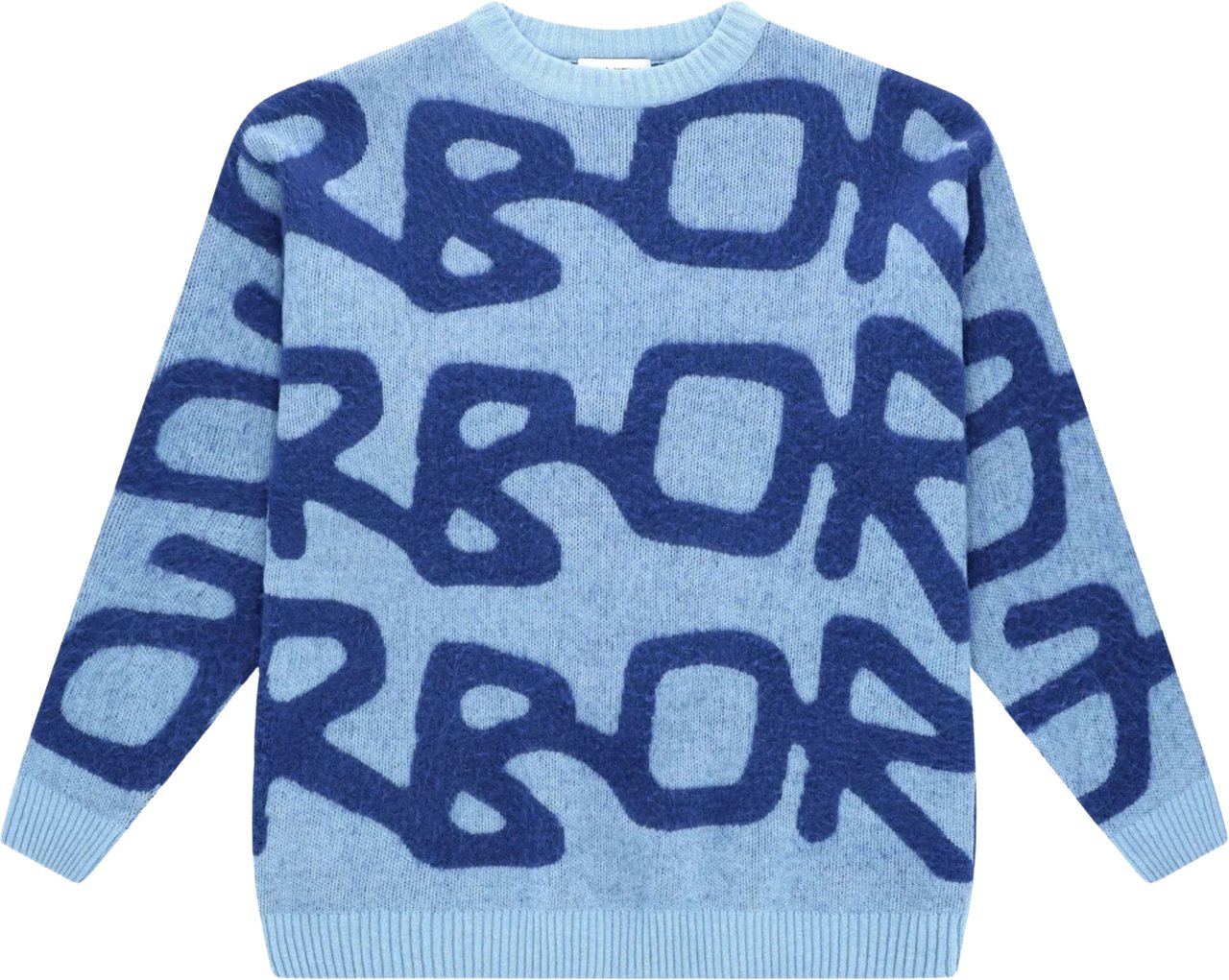 Arbor Antwerp Big Logo Arbor Alpaca Truien Blauw Big Logo Arbor Alpaca Knit Blauw