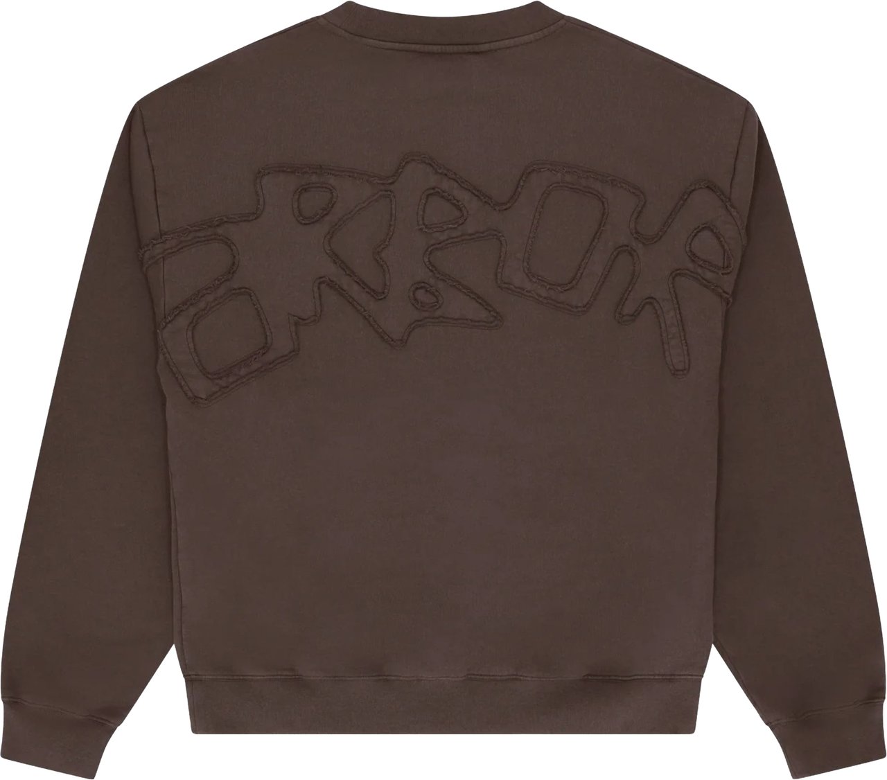 Arbor Antwerp Big Application Sweaters Donkerbruin Big Application Crewneck Bruin