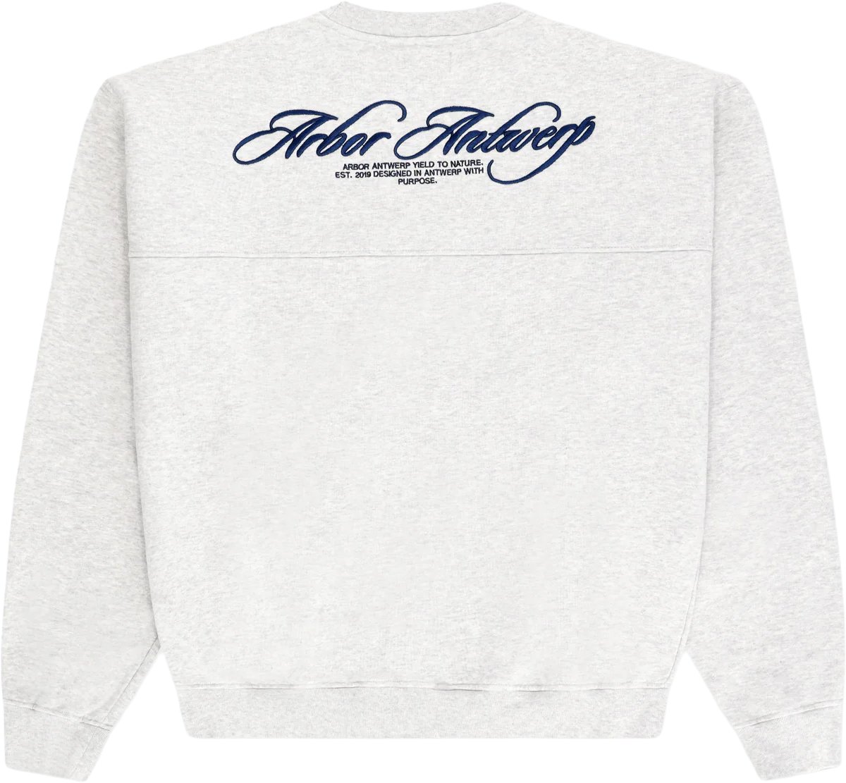 Arbor antwerp - Cursive crewneck melange - Grijs