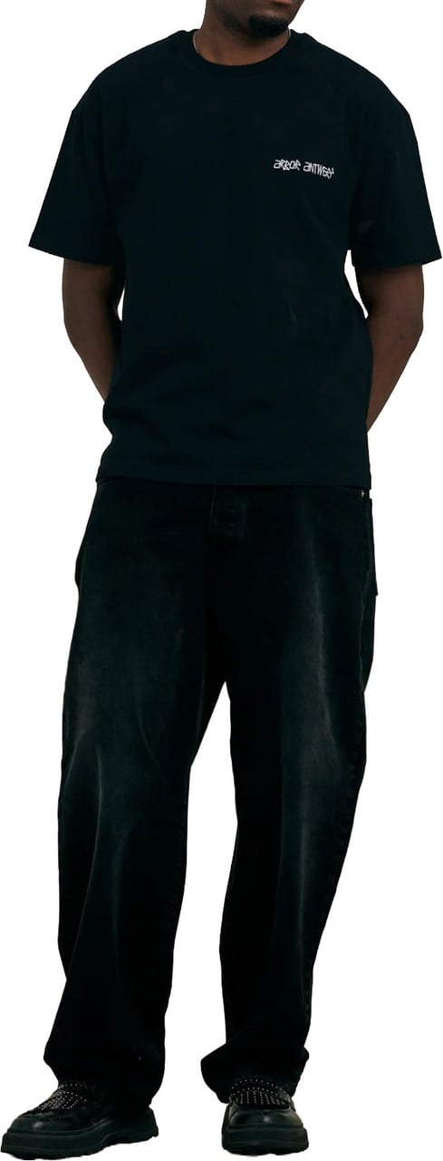 Arbor antwerp - Dotwork t-shirt - Black Zwart