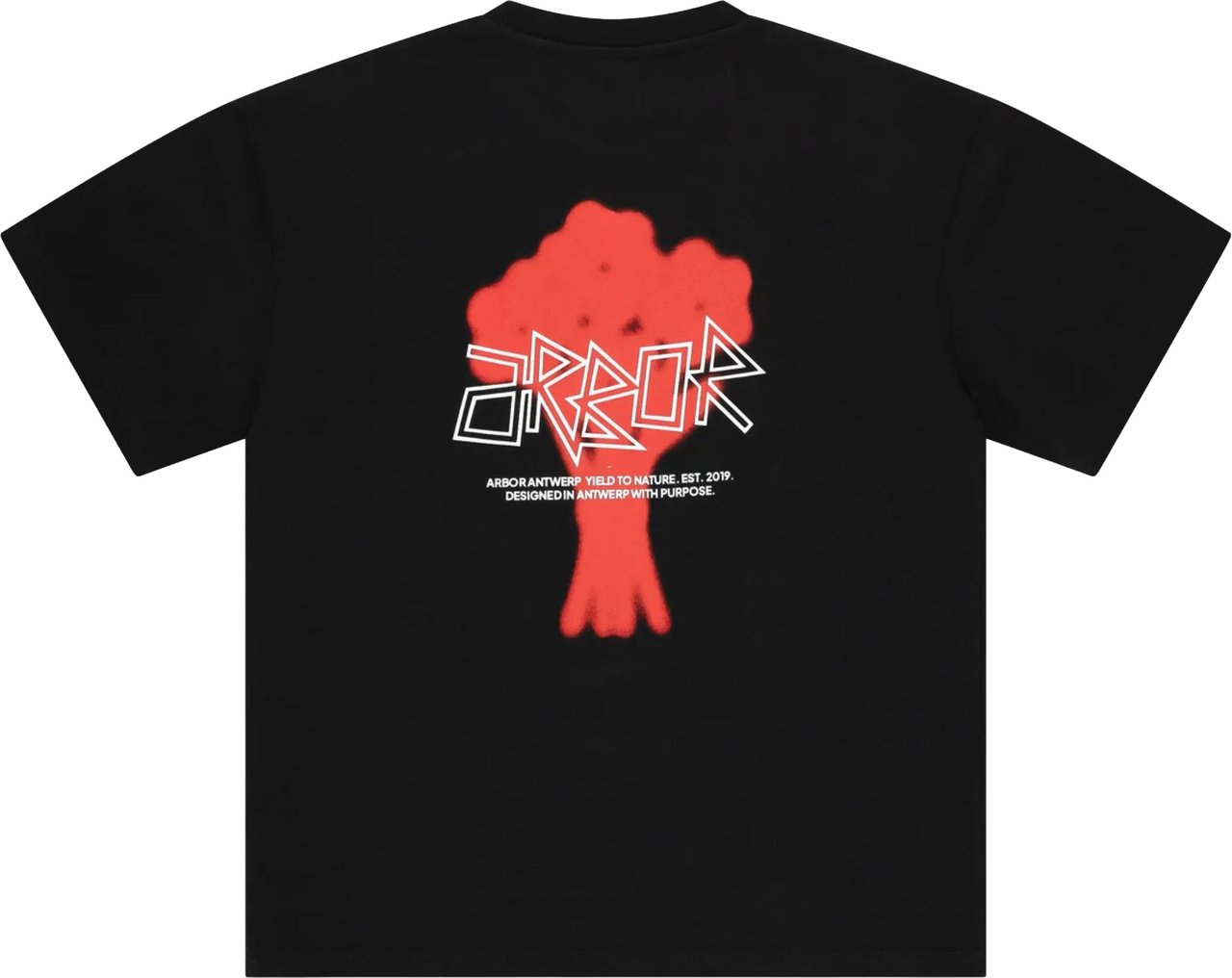 Arbor Antwerp Floral Bouquet Red T-shirts Zwart Floral Bouquet Red T-shirt Zwart