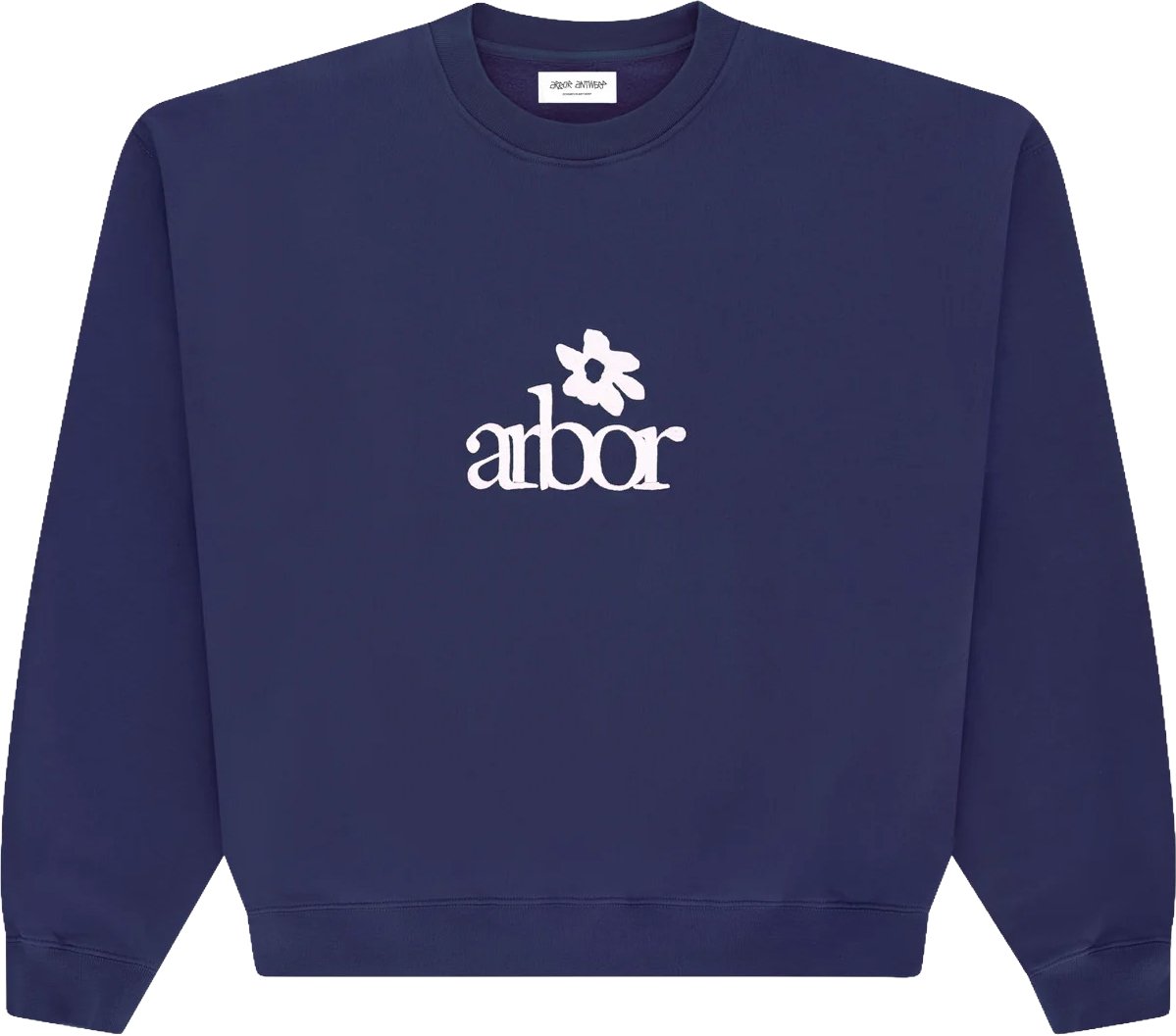 Arbor antwerp - Flower crewneck - Navy Blauw