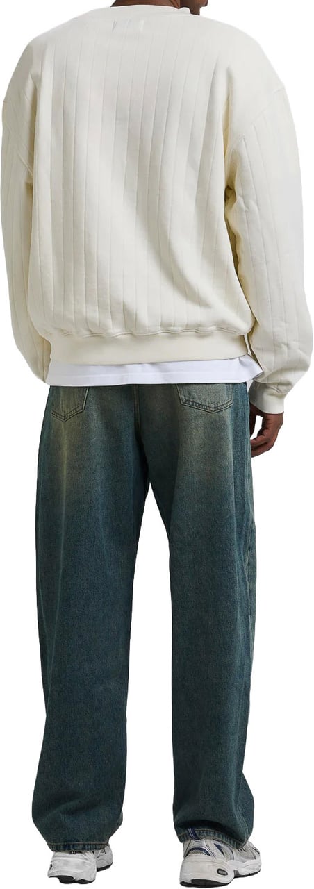 Arbor antwerp - Needle drop crewneck creme - Wit