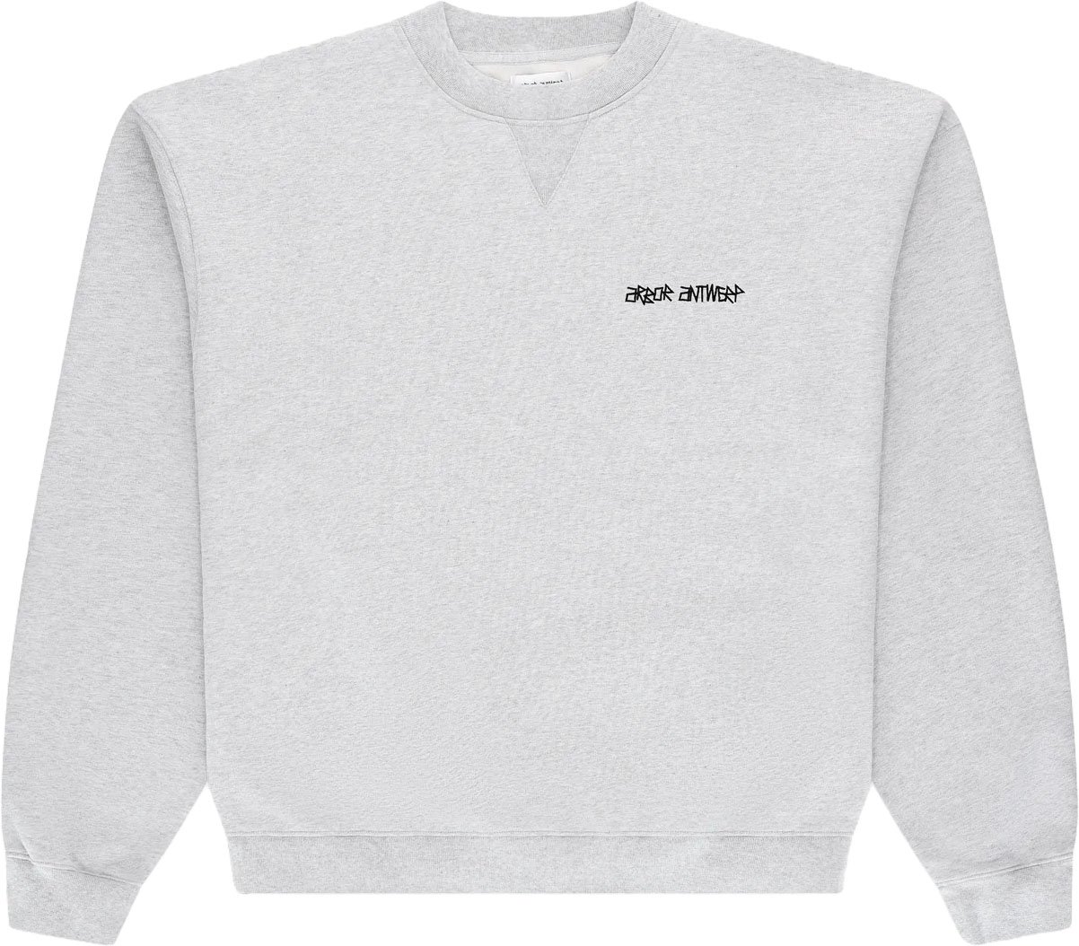 Arbor antwerp - Pixel flower crewneck melange - Grijs