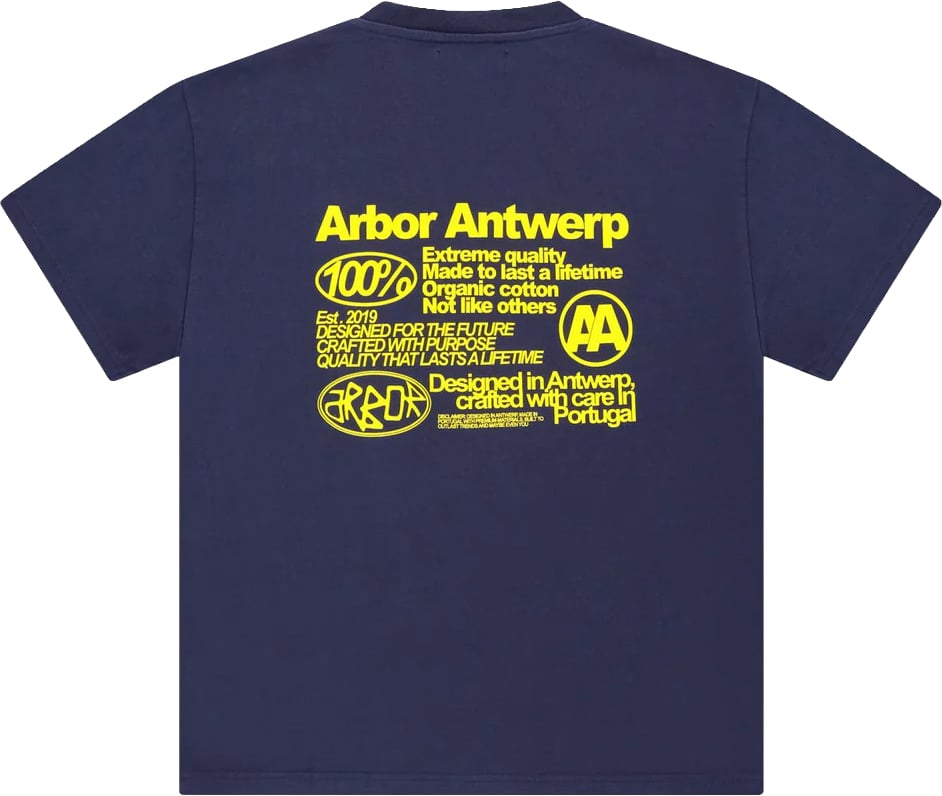 Arbor antwerp - Quality t-shirt - Blue Blauw