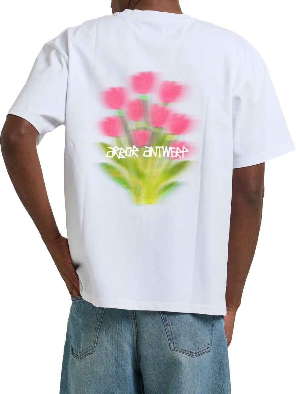 Arbor antwerp - Tulip bloom t-shirt - Wit