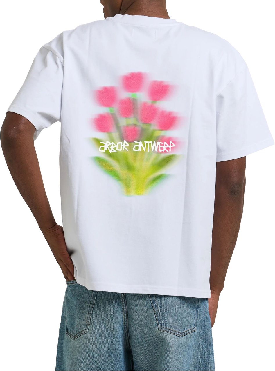 Arbor Antwerp Tulip Bloom T-shirts Wit Tulip Bloom T-shirt Wit