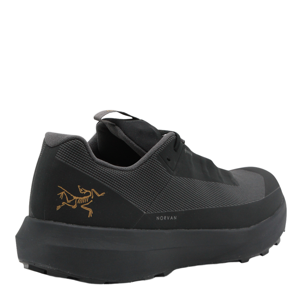 Arc'teryx Low-Profile Black Sneakers with Textured Accents Zwart
