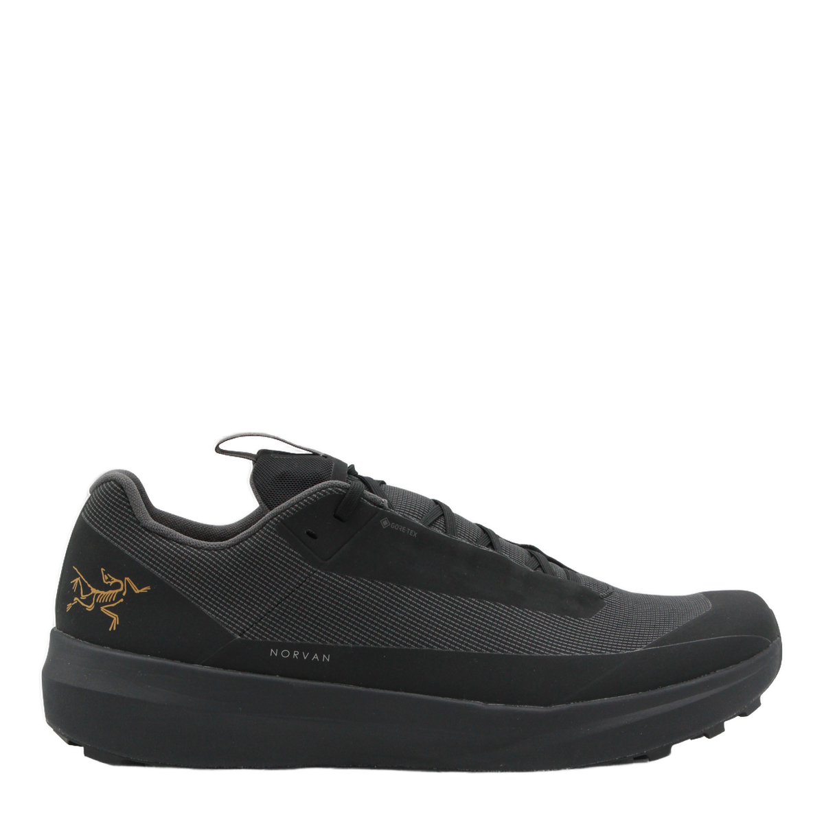 Arc'teryx Low-Profile Black Sneakers with Textured Accents Zwart