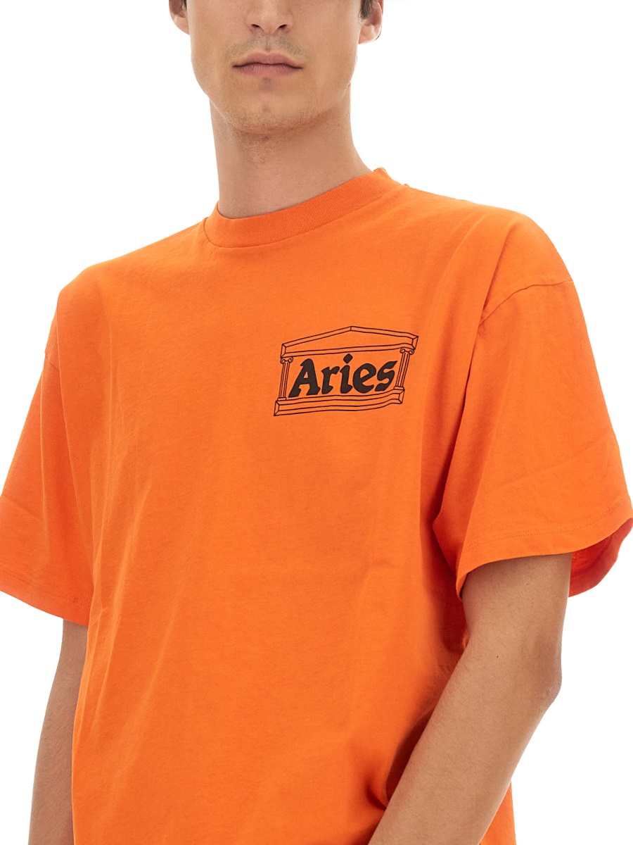 Aries T-SHIRT WITH LOGO Oranje