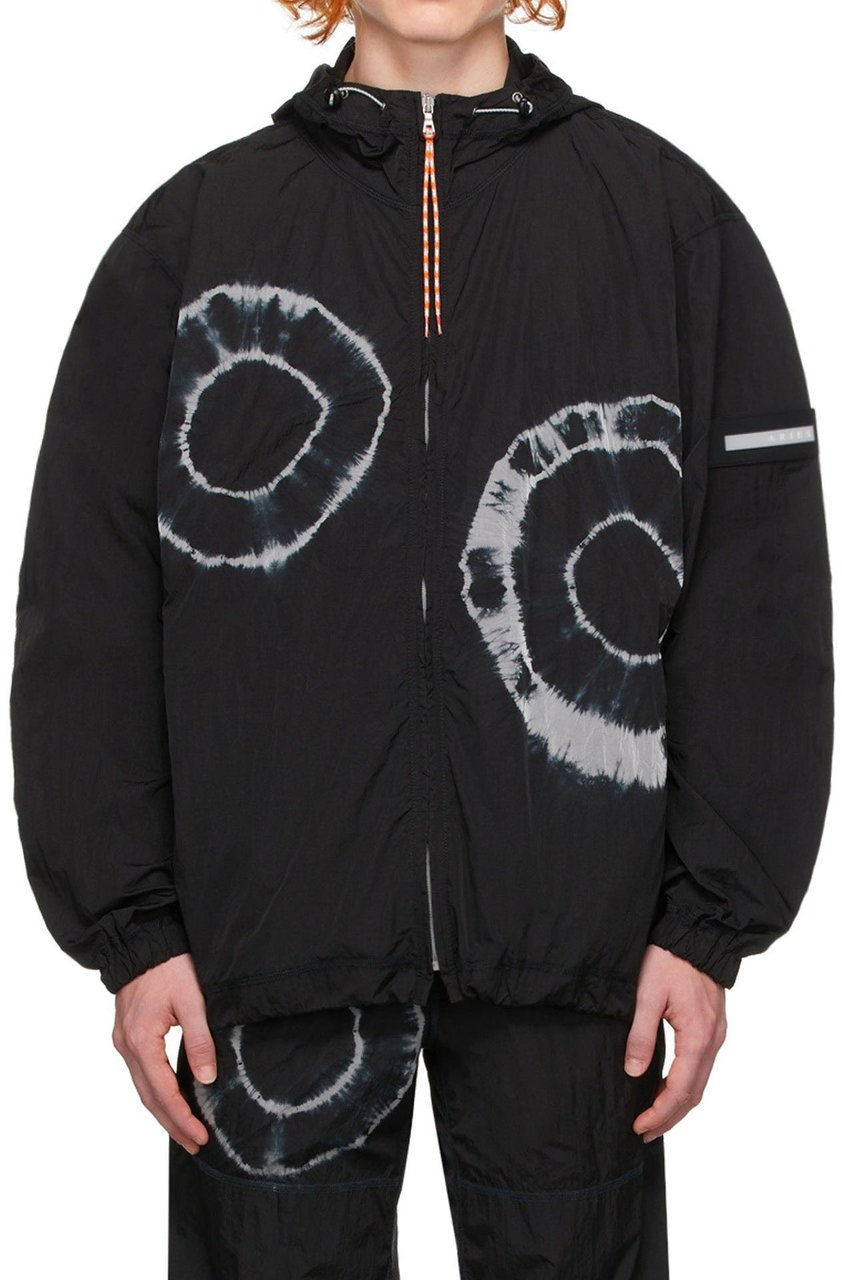 Aries Aries Tie-Dye Windcheater Jacket Zwart