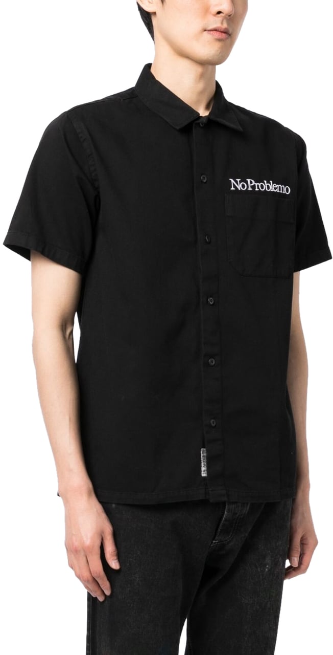 Aries Shirts Black Zwart