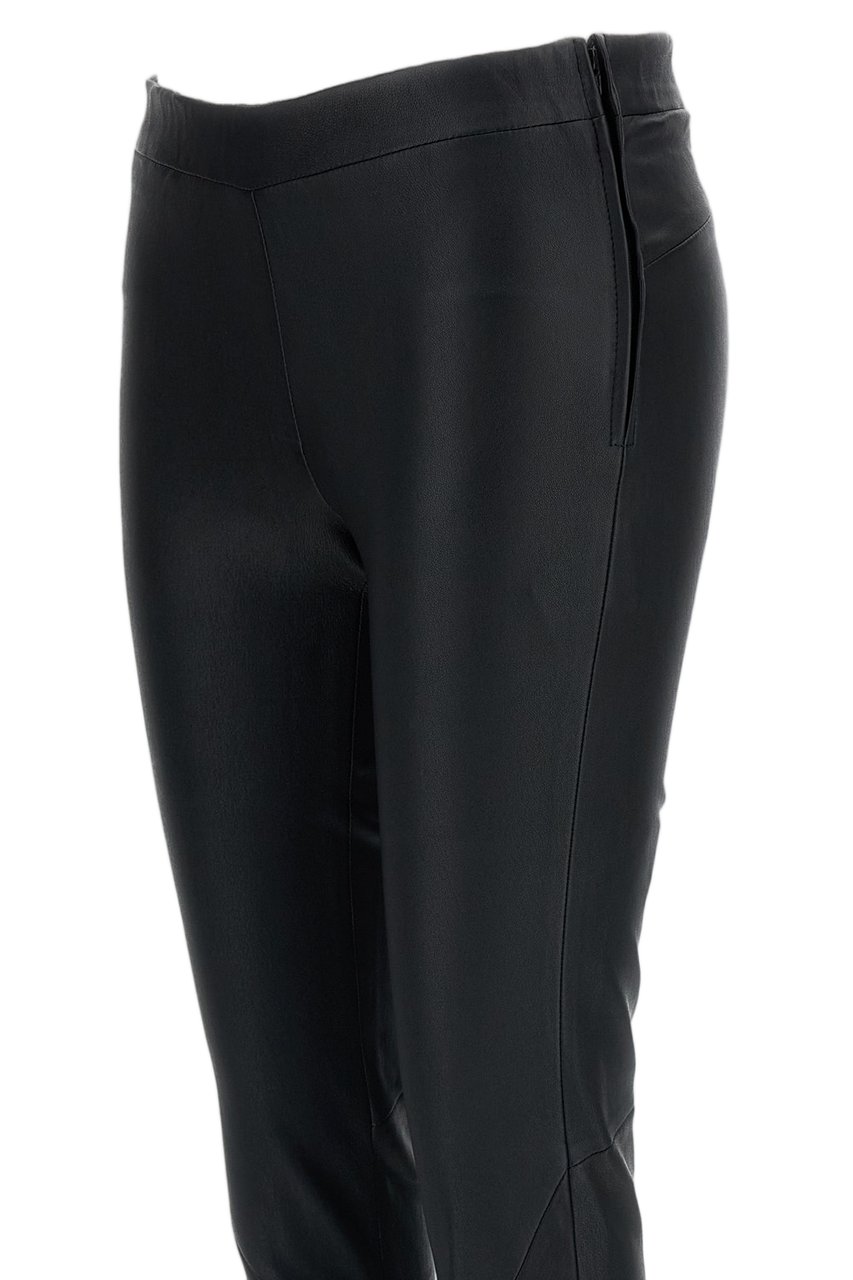 ARMA Black Nappa Leather Skinny Pants Zwart