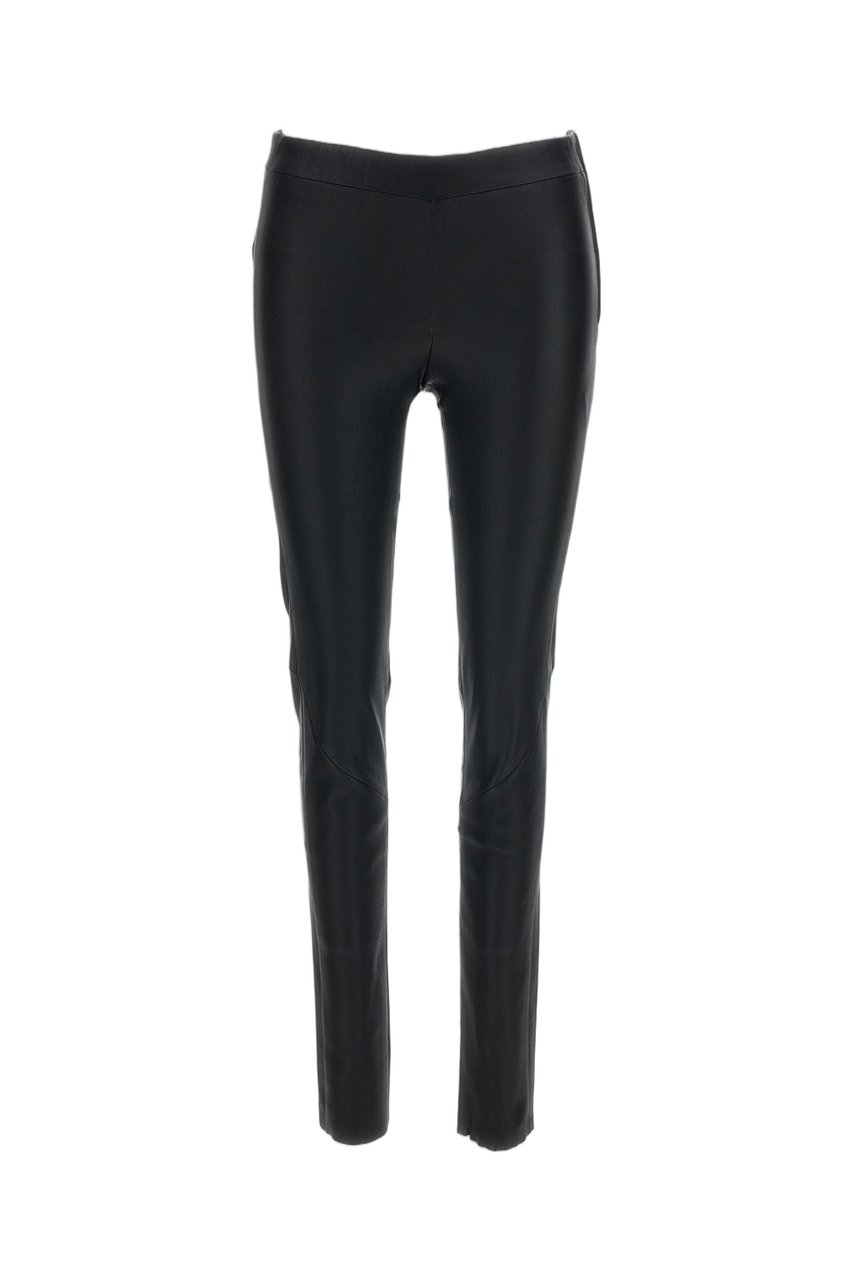 ARMA Black Nappa Leather Skinny Pants Zwart