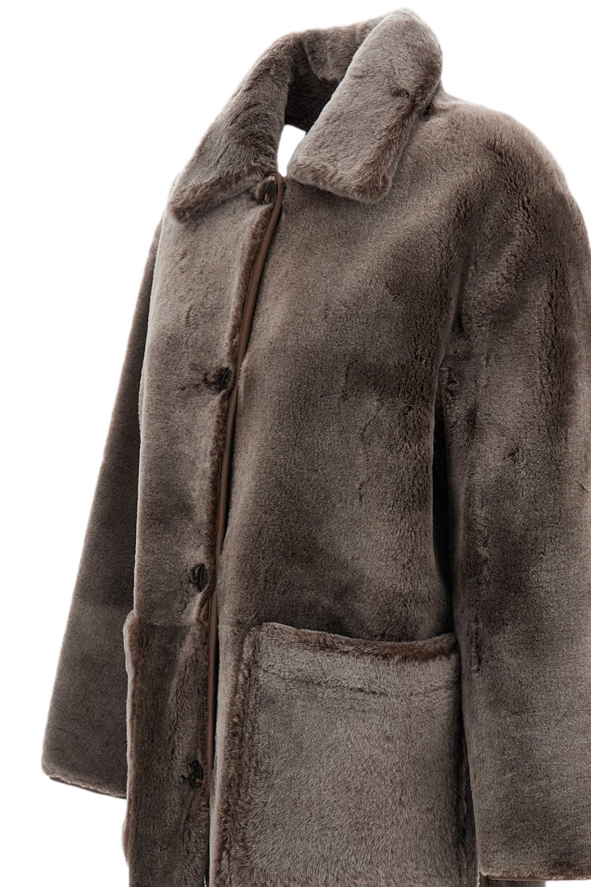 ARMA Brown Nicola Shearling Reversible Jacket Bruin